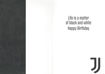 Picture of JUVENTUS BIRTHDAY CARD WHITE